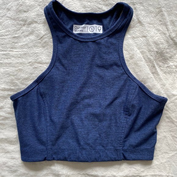 Outdoor Voices Tops - Outdoor Voices Athena Crop Top in Dark Navy